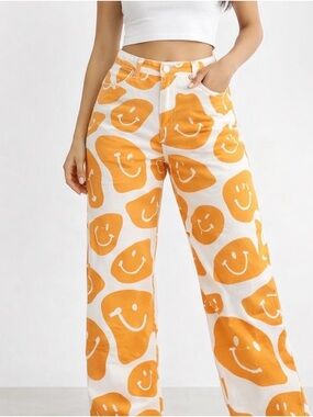 Bailey Rose Retro Smiley Face Pants